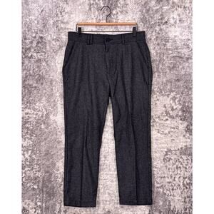 I LOVE UGLY Pants Medium Mens Slim Kobe Gray Wool Tweed